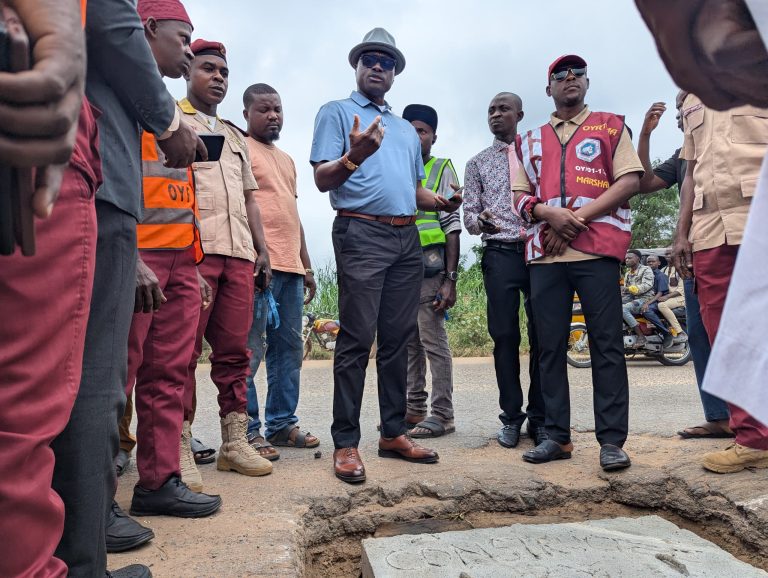 OYRTMA Moves to Save Lives, Replaces Stolen Manhole Covers with Concrete on Apata Road